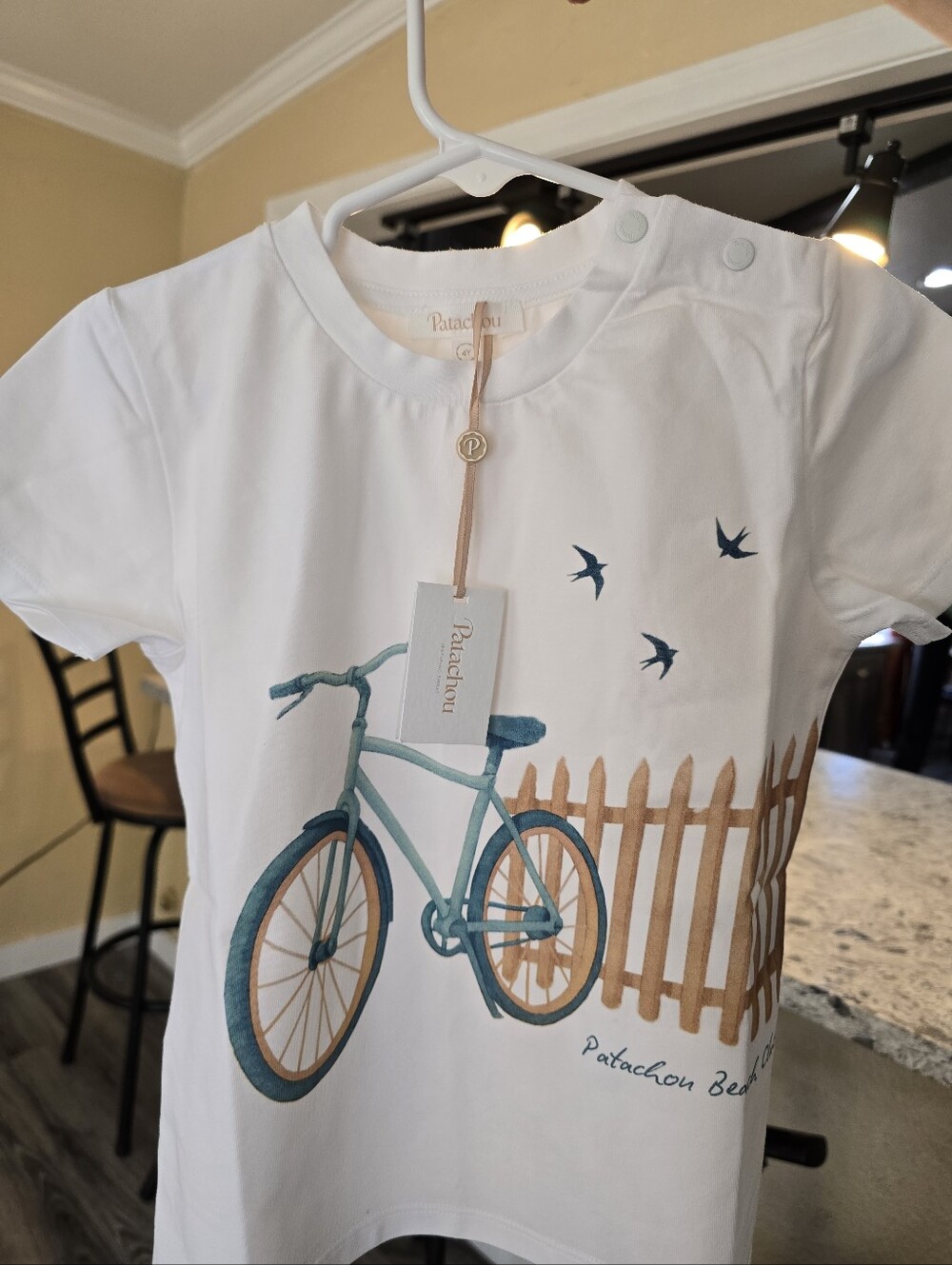NWT Patachou 4T Boy Beach Bicycle Graphic Tee European Luxury Designer - Picture 12 of 13